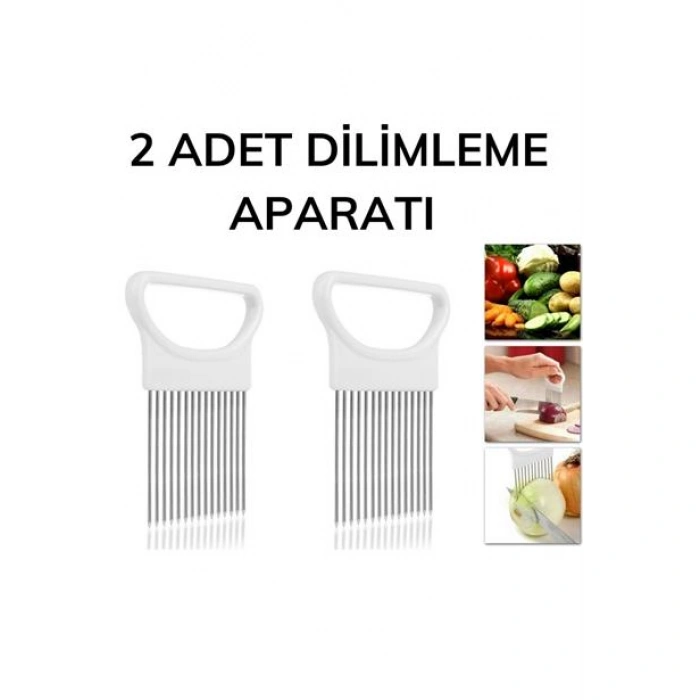 TUFEYO Pratik Kolay Eşit Şekilde Sebze Kesme Dilimleme Aleti Aparatı