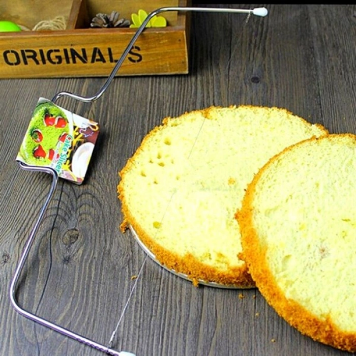 TUFEYO Pratik Kolay Pasta Kek Dilimleme Bölme Teli Kesme Aleti Aparatı
