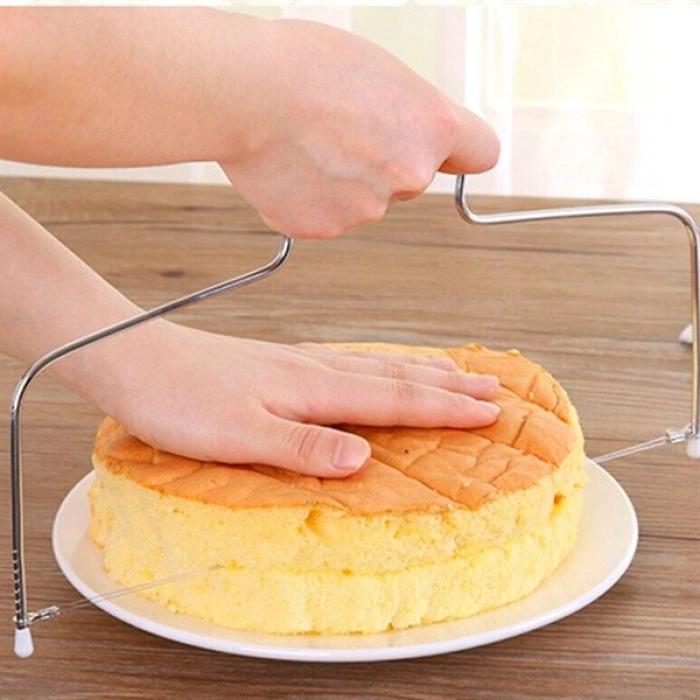 TUFEYO Pratik Kolay Pasta Kek Dilimleme Bölme Teli Kesme Aleti Aparatı