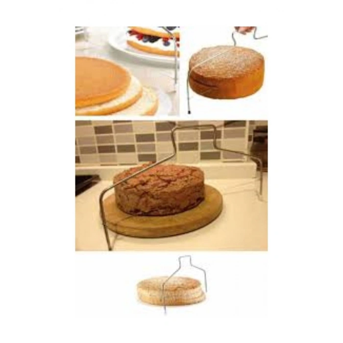 TUFEYO Pratik Kolay Pasta Kek Dilimleme Bölme Teli Kesme Aleti Aparatı