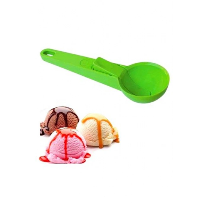 TUFEYO Pratik Mandallı Plastik Dondurma Servis Sunum Kepçesi Kaşığı