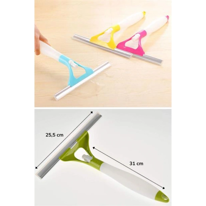 TUFEYO Pratik Spreyli Cam Sil Pencere Ayna Tezgah Duşakabin Temizleyici Püskürtmeli Silme Aparatı