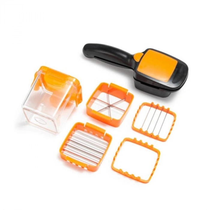 TUFEYO Quick 5 İn 1 Büyük Hazneli Pratik Hızlı Meyve Sebze Doğrayıcı Rende