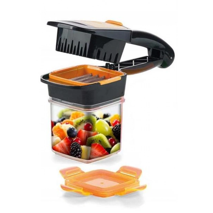 TUFEYO Quick 5 İn 1 Büyük Hazneli Pratik Hızlı Meyve Sebze Doğrayıcı Rende