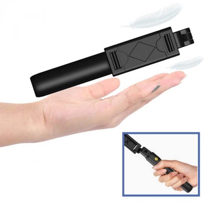 TUFEYO Sabitlenebilir Cep Telefon Tutucu  Ayarlanabilir Taşınabilir 3 Ayaklı Tripod Selfie Çubuğu