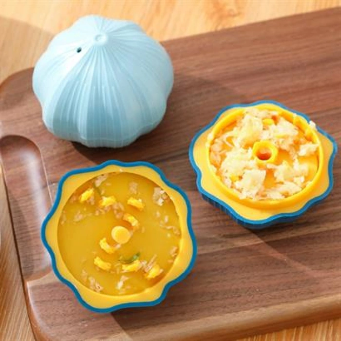 TUFEYO Sarımsak Şeklinde Pratik Sarımsak Ezici Rendeleyici El Rondosu