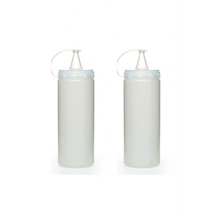 TUFEYO Şeffaf Kapaklı Sızdırmaz Yağlık Sosluk Şişesi Plastik Yağdanlık 400 ml AP-9028