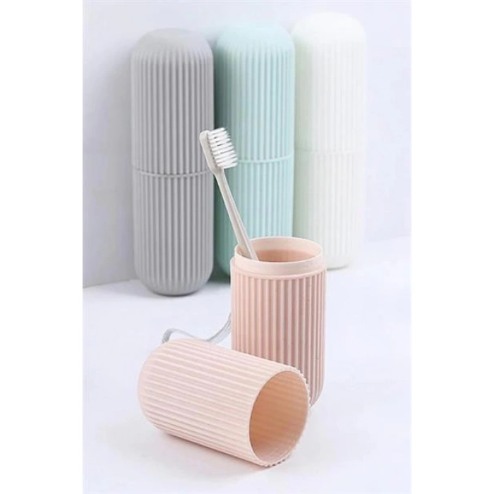 TUFEYO Seyahat Tipi Plastik Diş Fırçası Gözlük Kalem Fırça Erzak Saklama Kabı Düzenleme Kalemlik