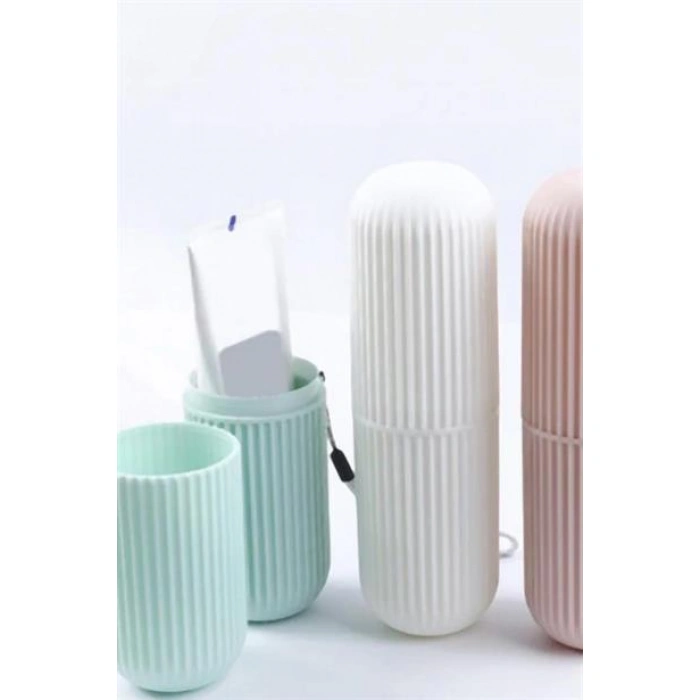 TUFEYO Seyahat Tipi Plastik Diş Fırçası Gözlük Kalem Fırça Erzak Saklama Kabı Düzenleme Kalemlik