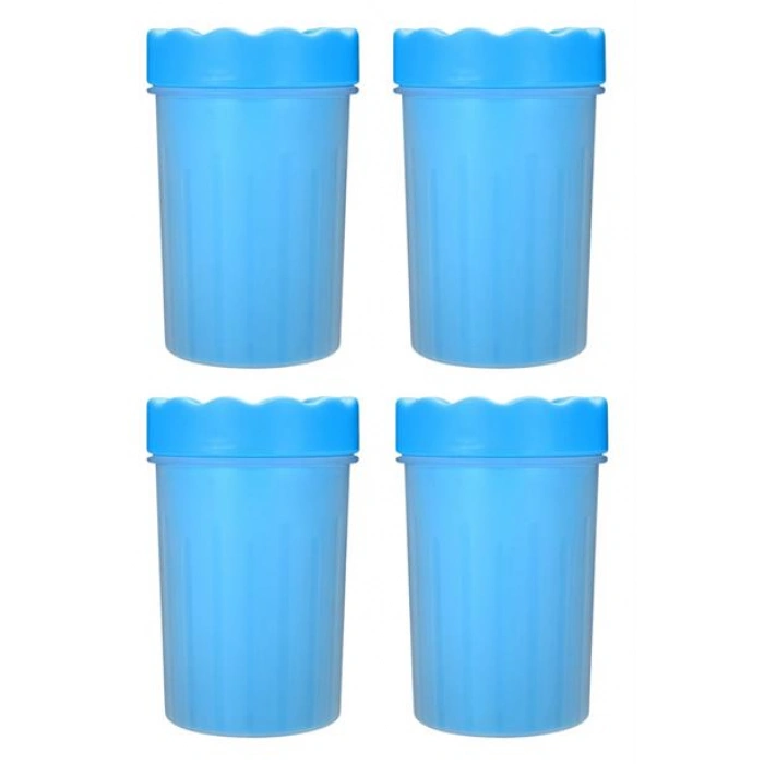 TUFEYO Silikon Jel Fırçalı Kedi Köpek Pati Ayak Yıkama Temizleme Kovası (Küçük)