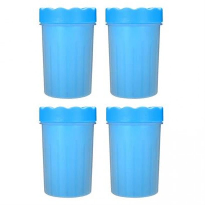 TUFEYO Silikon Jel Fırçalı Kedi Köpek Pati Ayak Yıkama Temizleme Kovası (Küçük)