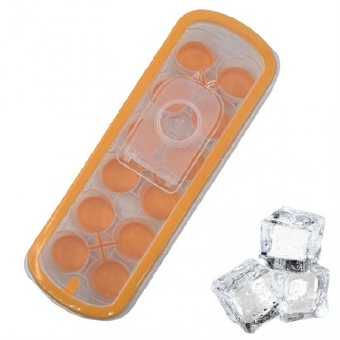 TUFEYO Silikon Tabanlı Yapışmaz Kolay Çıkabilen 12Li Buz Kalıbı