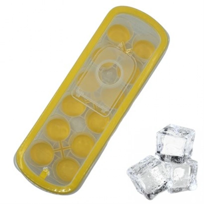 TUFEYO Silikon Tabanlı Yapışmaz Kolay Çıkabilen 12Li Buz Kalıbı