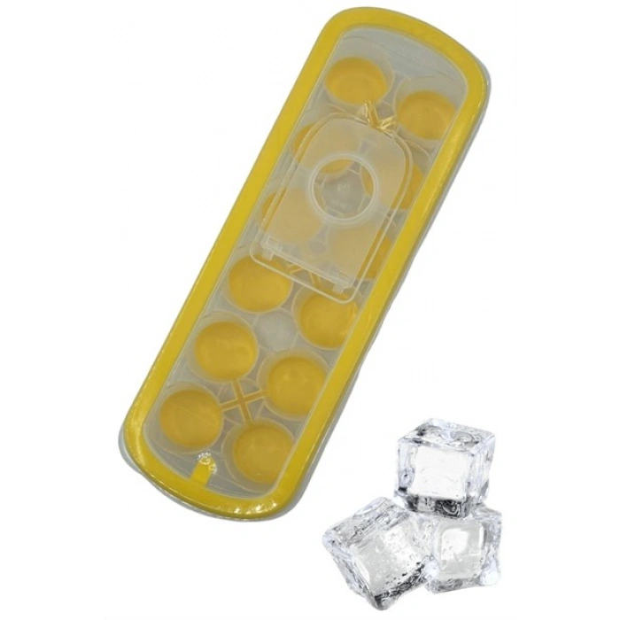 TUFEYO Silikon Tabanlı Yapışmaz Kolay Çıkabilen 12Li Buz Kalıbı