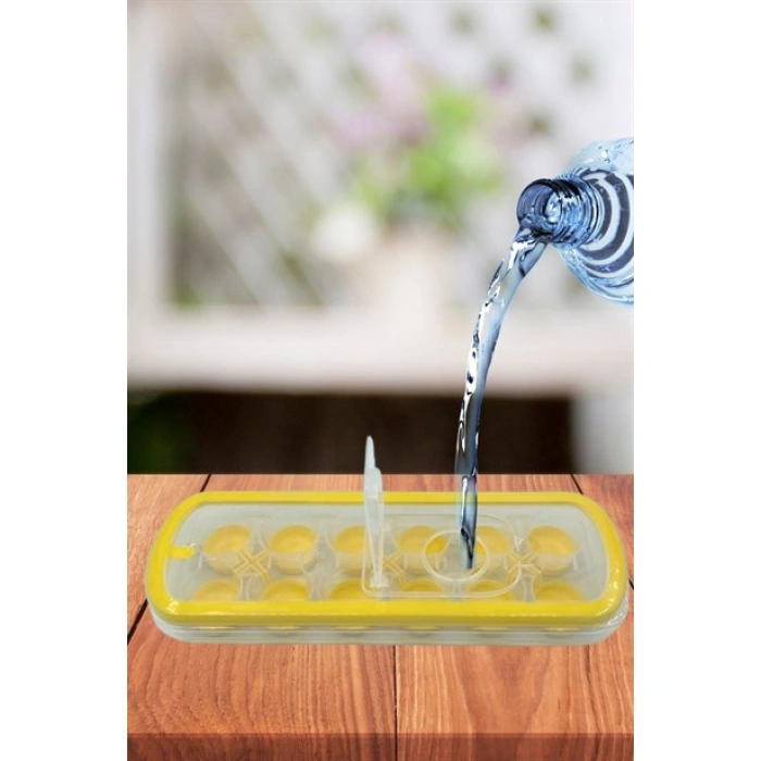 TUFEYO Silikon Tabanlı Yapışmaz Kolay Çıkabilen 12Li Buz Kalıbı