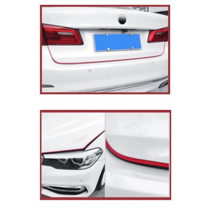 TUFEYO Silikonlu Araç Kapı Koruma Fitili Kapı Çarpma Çizik Önleyici Fitil 5 Metre 3M Bant