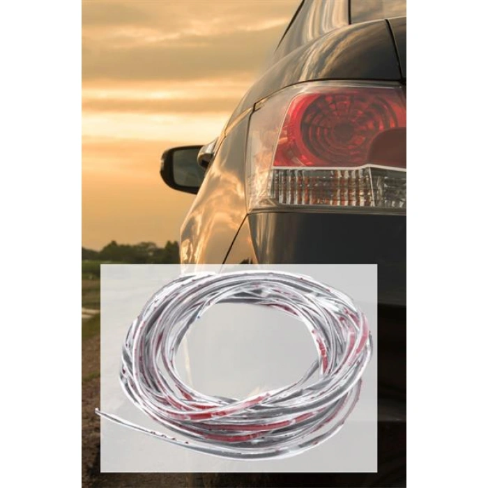 TUFEYO Silikonlu Araç Kapı Koruma Fitili Kapı Çarpma Çizik Önleyici Fitil 5 Metre 3M Bant