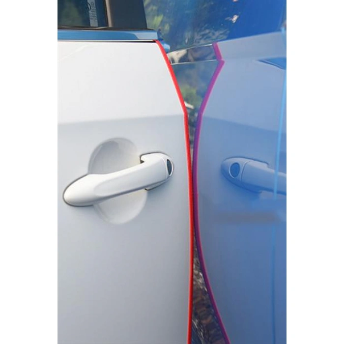 TUFEYO Silikonlu Araç Kapı Koruma Fitili Kapı Çarpma Çizik Önleyici Fitil 5 Metre 3M Bant