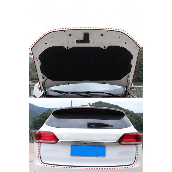 TUFEYO Silikonlu Araç Kapı Koruma Fitili Kapı Çarpma Çizik Önleyici Fitil 5 Metre 3M Bant