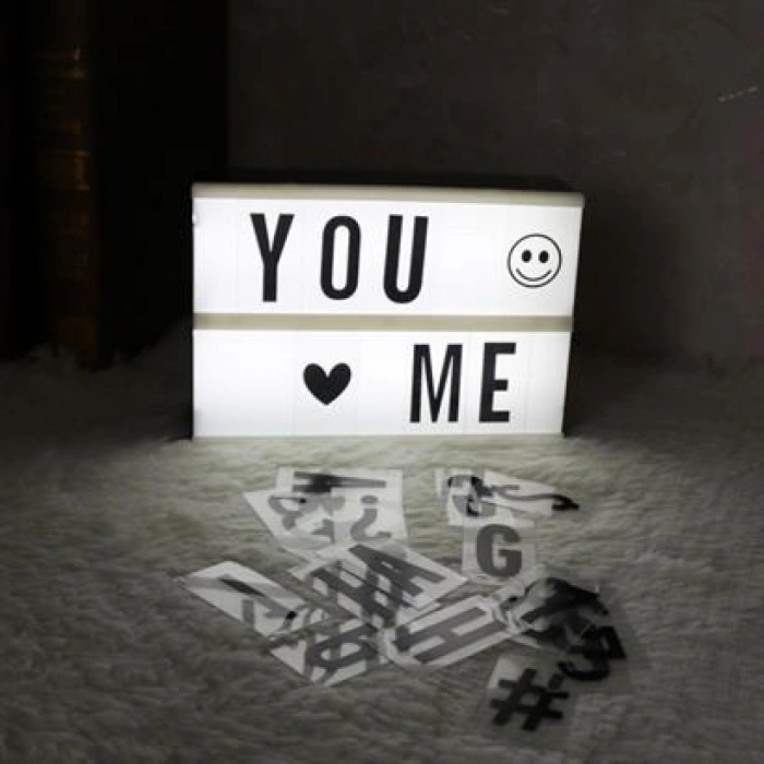 TUFEYO Sinematik Lightbox Dekorasyon Aydınlatma Aksesuarları (A5 Boyut)