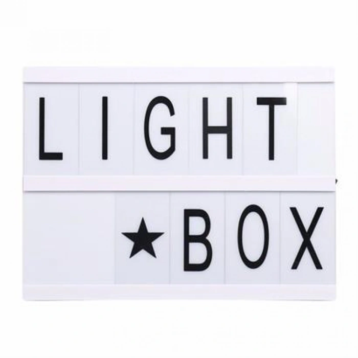 TUFEYO Sinematik Lightbox Dekorasyon Aydınlatma Aksesuarları (A5 Boyut)