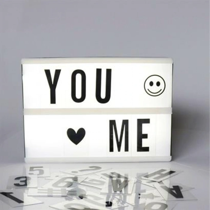 TUFEYO Sinematik Lightbox Dekorasyon Aydınlatma Aksesuarları (A5 Boyut)