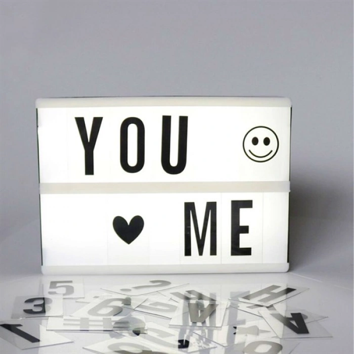 TUFEYO Sinematik Lightbox Dekorasyon Aydınlatma Aksesuarları (A5 Boyut)