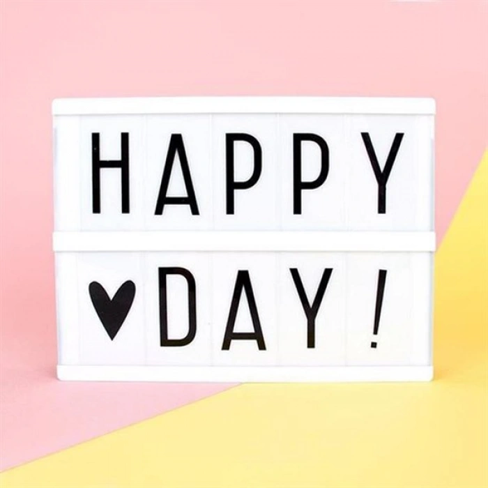 TUFEYO Sinematik Lightbox Dekorasyon Aydınlatma Aksesuarları (A5 Boyut)