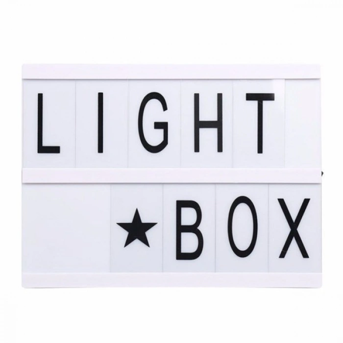 TUFEYO Sinematik Lightbox Dekorasyon Aydınlatma Aksesuarları (A5 Boyut)
