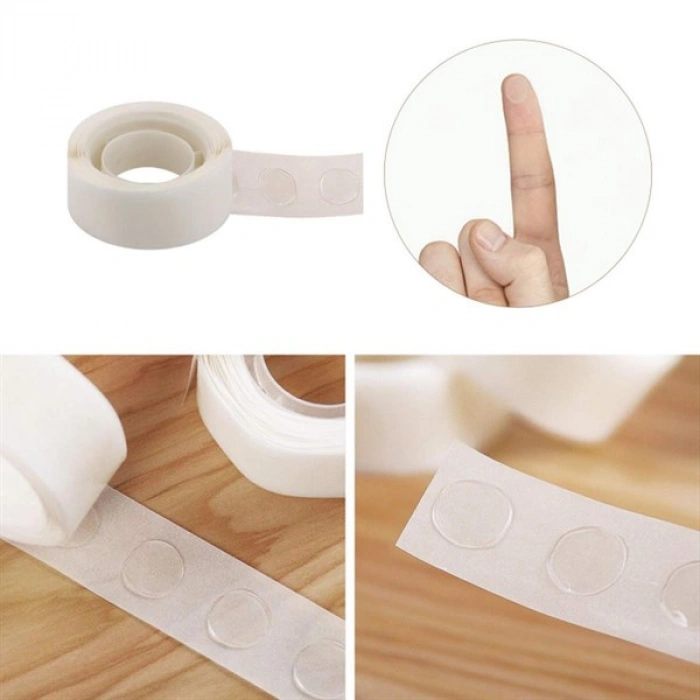 TUFEYO Sticker Damla Model Çift Taraflı Yapışkan Balon Yapıştırıcısı