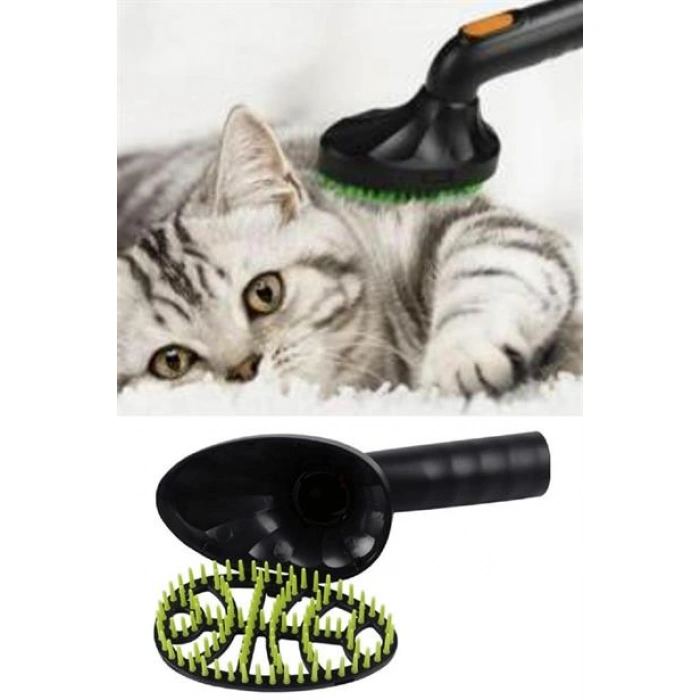 TUFEYO Süpürgeye Takılabilir Ergonomik Kedi Köpek Tüy Tarama Fırçası
