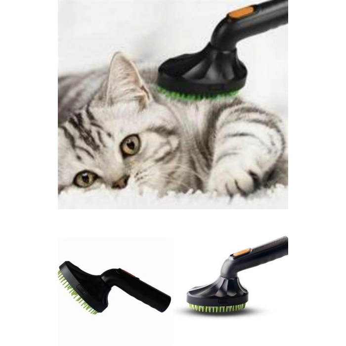 TUFEYO Süpürgeye Takılabilir Ergonomik Kedi Köpek Tüy Tarama Fırçası