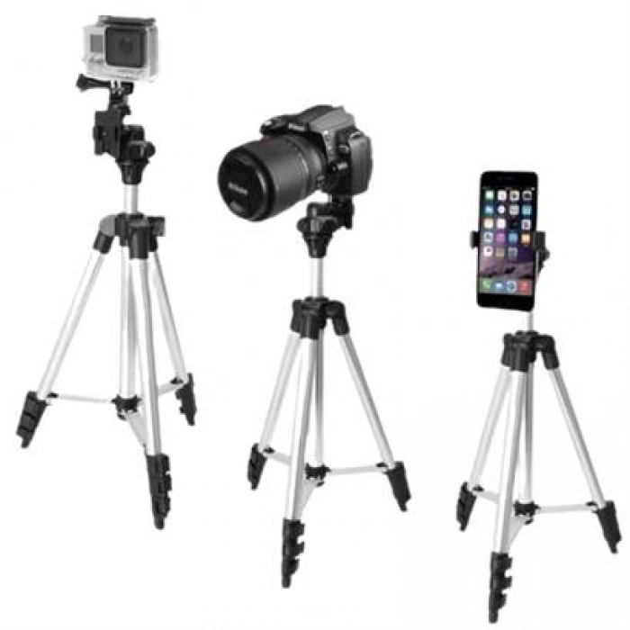 TUFEYO Taşıma Çantalı 130 cm Profesyonel Alüminyum Kamera Tripodu
