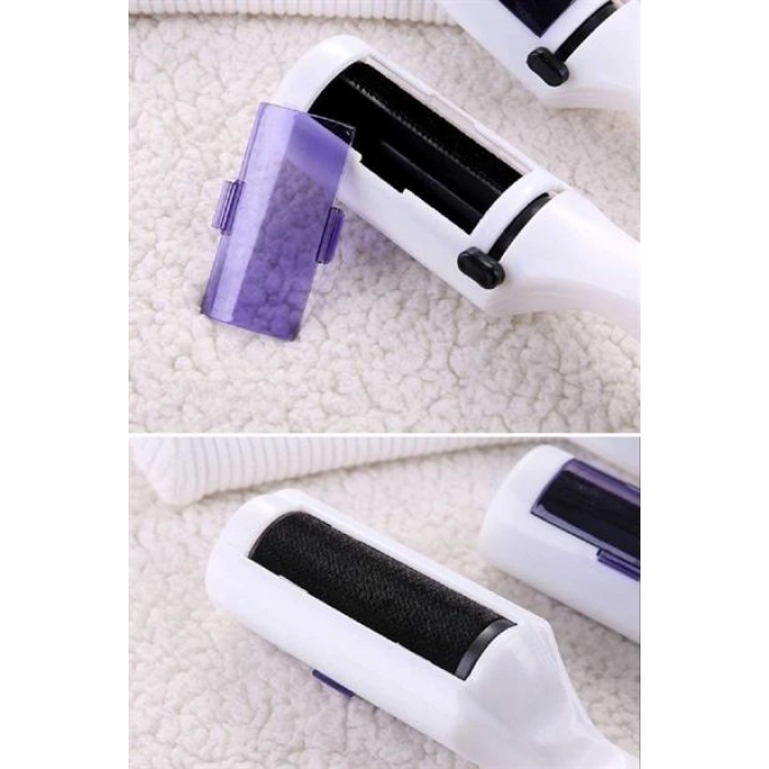 TUFEYO  Taşınabilir Elektrostatik Hazneli Rulo Şeklinde Evcil Hayvan Tüyü Saç Toplayıcısı