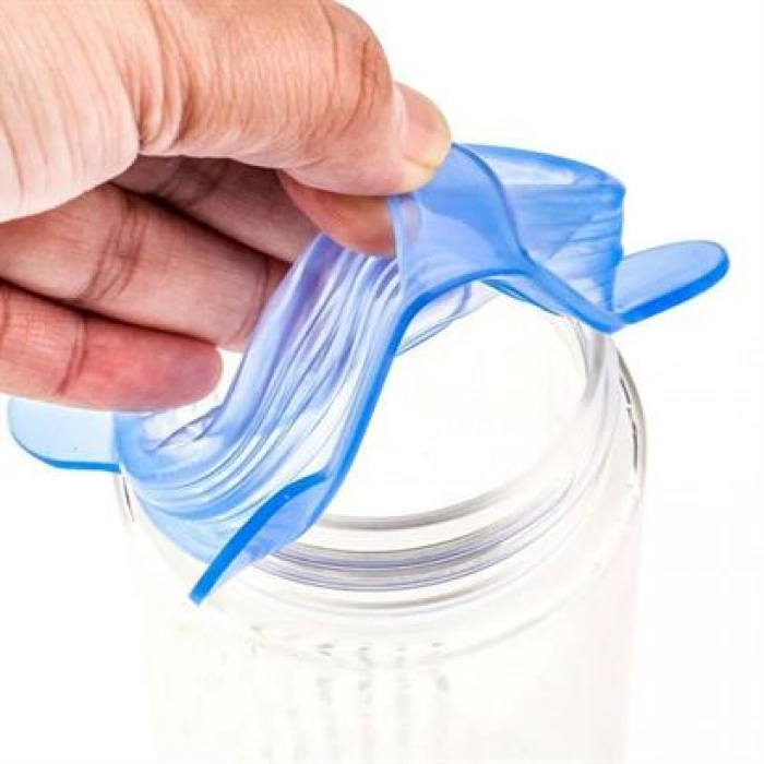 TUFEYO Tazeliği Koruyan 6lı Silikon Streç Gıda Saklama Koruma Kapakları