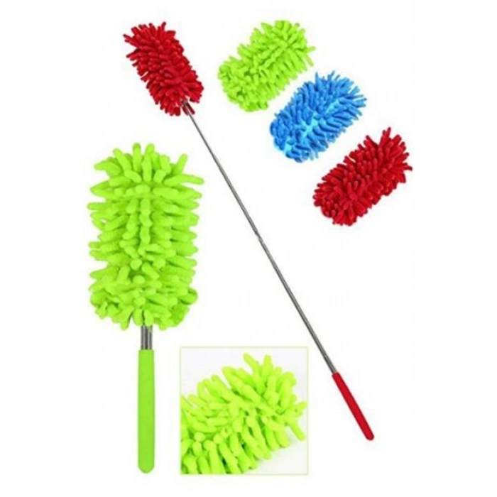 TUFEYO Teleskopik Mikrofiber Pratik Uzayabilen Toz Alma Fırçası Aparatı