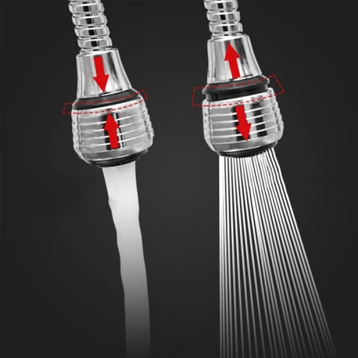 TUFEYO Turbo Flex 2 Aşamalı Plastik Esnek Musluk Başlığı Pratik Tak Kullan