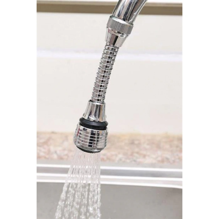 TUFEYO Turbo Flex 2 Aşamalı Plastik Esnek Musluk Başlığı Pratik Tak Kullan