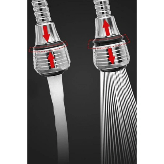 TUFEYO Turbo Flex 2 Aşamalı Plastik Esnek Musluk Başlığı Pratik Tak Kullan