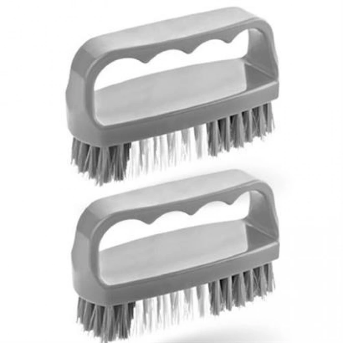 TUFEYO Tutamaçlı Plastik Pratik Tırnak ve Kıyafet Yaka Temizlik Fırçası- TP-113