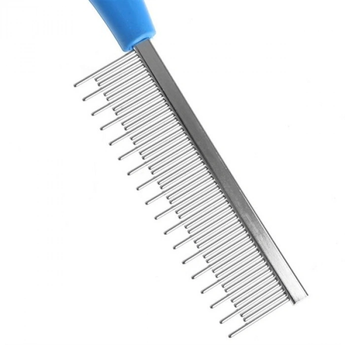 TUFEYO Tüy Açıcı Kedi Köpek Tarağı Tek Taraflı Metal Dişli Evcil Hayvan Bakım Fırçası