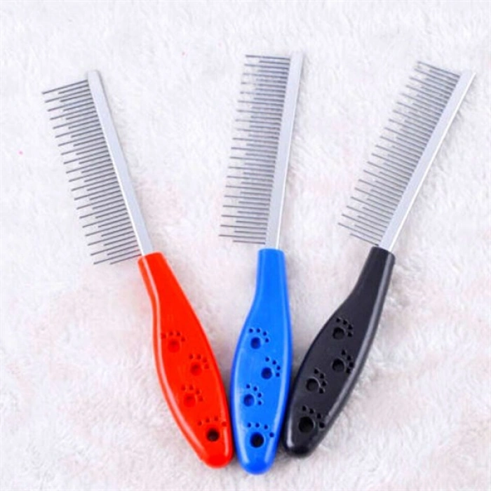 TUFEYO Tüy Açıcı Kedi Köpek Tarağı Tek Taraflı Metal Dişli Evcil Hayvan Bakım Fırçası