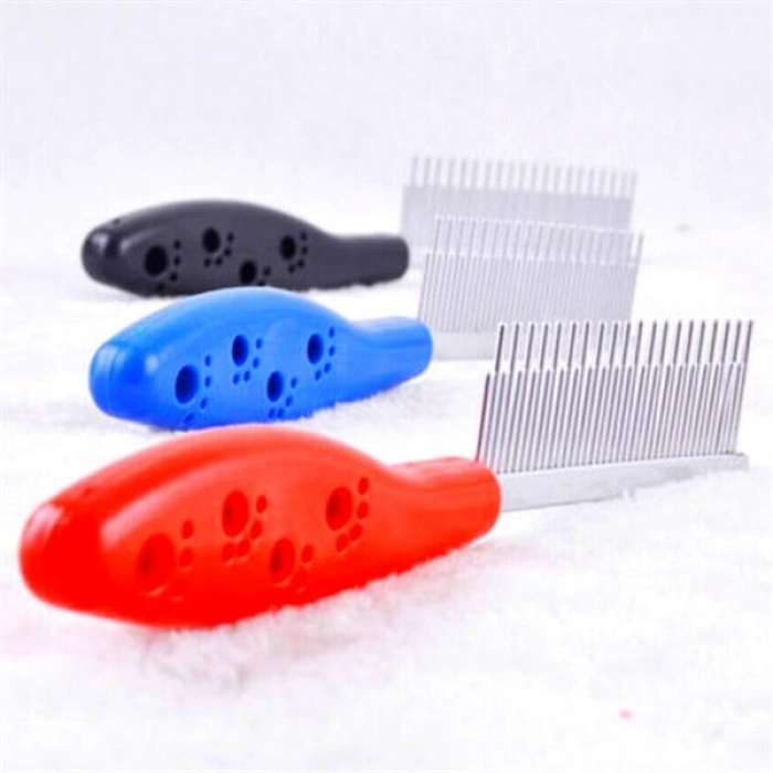 TUFEYO Tüy Açıcı Kedi Köpek Tarağı Tek Taraflı Metal Dişli Evcil Hayvan Bakım Fırçası