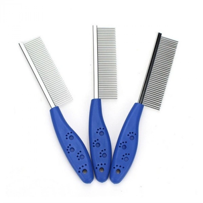 TUFEYO Tüy Açıcı Kedi Köpek Tarağı Tek Taraflı Metal Dişli Evcil Hayvan Bakım Fırçası