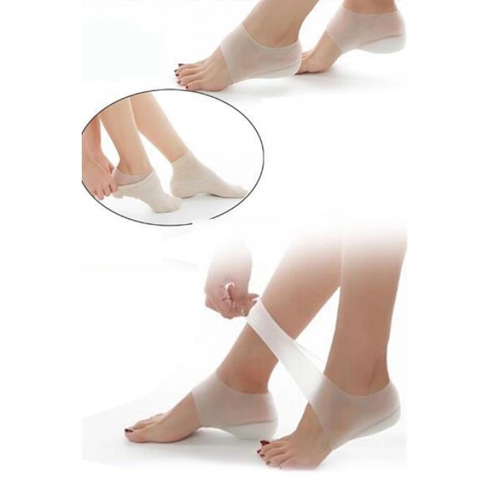 TUFEYO Unisex Görünmez Silikon Topuk Yükseltici