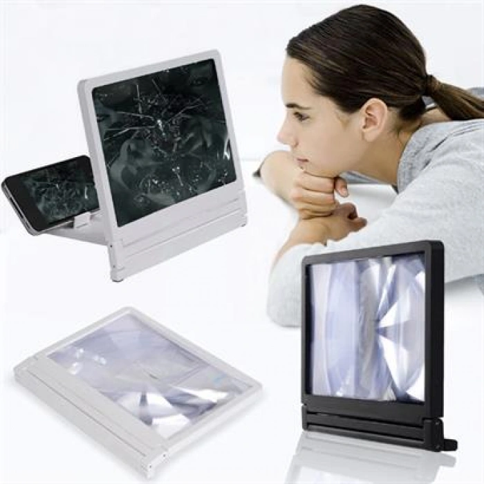 TUFEYO Universal Telefon Tablet Ekran Büyütücü Standlı Projektör Aleti