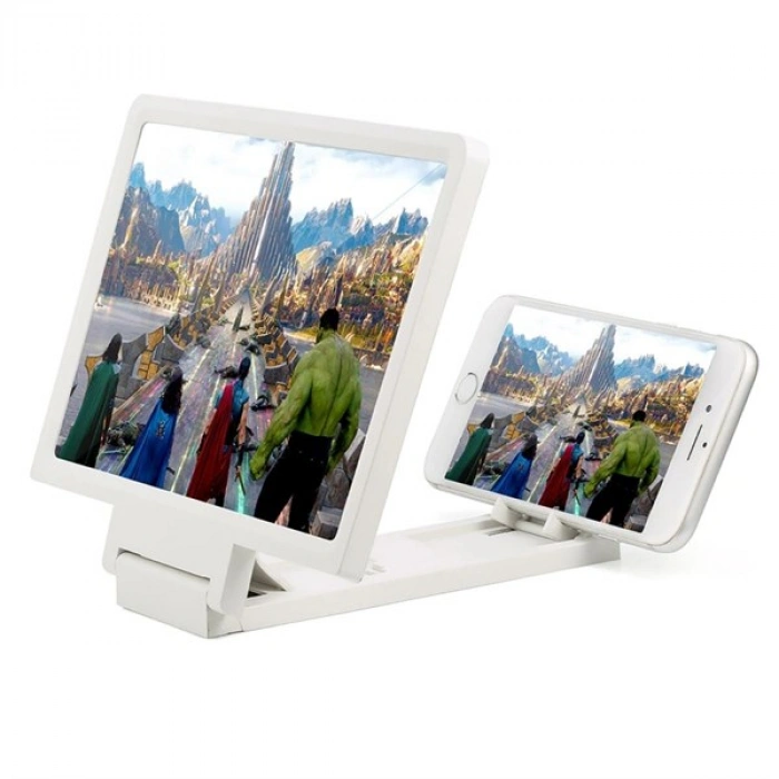 TUFEYO Universal Telefon Tablet Ekran Büyütücü Standlı Projektör Aleti