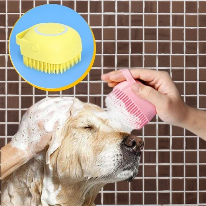 TUFEYO Yumuşak Silikon Malzemeli Esnek Jel Hazneli Masaj Fonksiyonlu Etkili Banyo Duş Kese Lifi