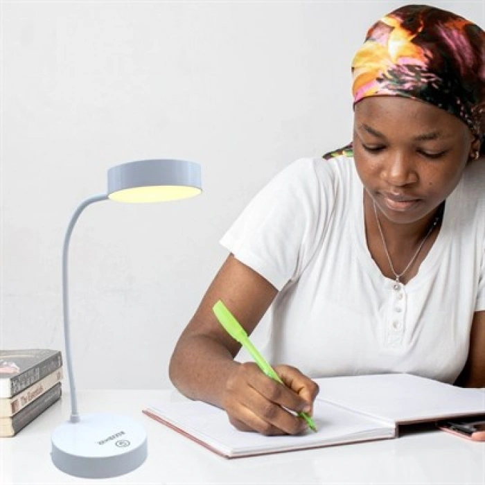 TUFEYO Yuvarlak USBli Dokunmatik 3 Kademeli 360 Derece  Özel Göz Korumalı Led Lityum Masa Lambası