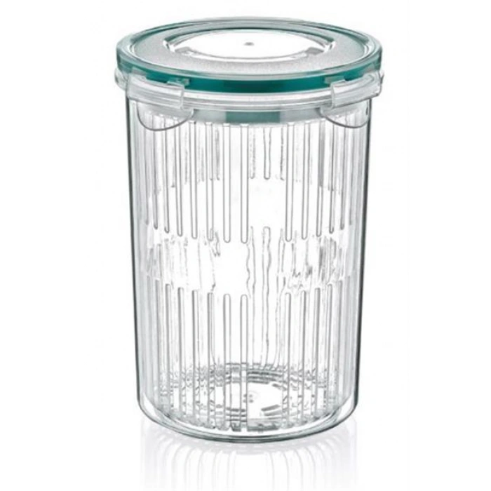 TUFEYO Zeytin Turşu Sebze Yıkama Kutusu Klipsli Kapaklı Saklama Kabı